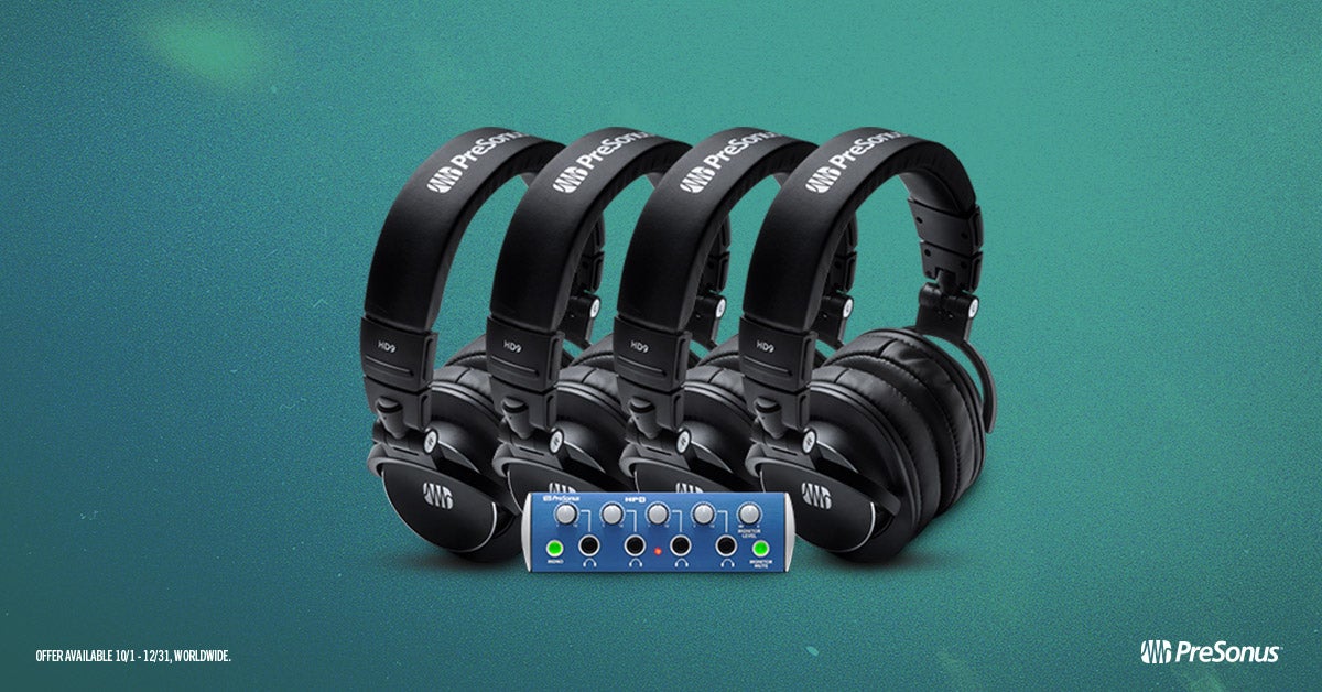 Free HD9/HP4 Pack with a PreSonus StudioLive 32S or 64S Purchase!